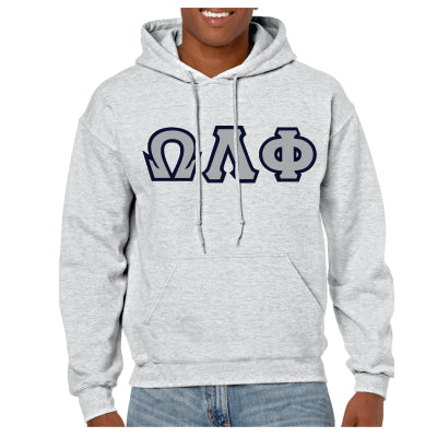 Omega Lambda Phi Hooded Sweatshirt - G185 - TWILL