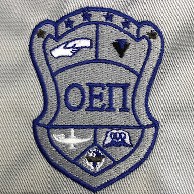 Omicron Epsilon Pi Embroidered Sorority Crest