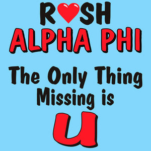 The only thing missing rush shirt