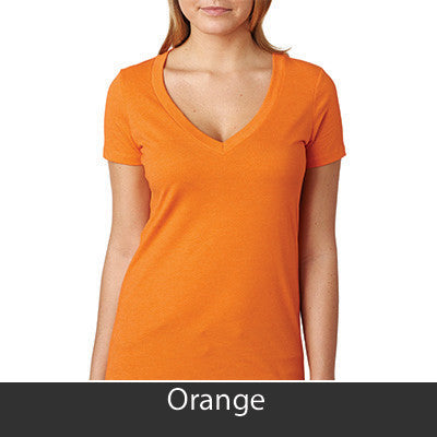 Delta Delta Delta Deep V Sorority Printed Tee - Next Level 6640 - CAD