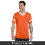 Kappa Alpha V-Neck Jersey with Striped Sleeves - 360 - TWILL
