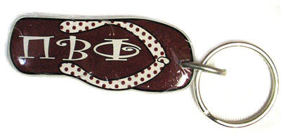 Pi Beta Phi Flip-Flop Keychain - Craftique FF-KC