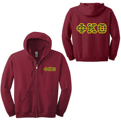 Phi Kappa Theta Fraternity Full-Zip Hoodie - G186 - TWILL