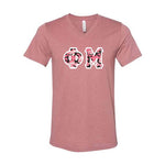 Phi Mu V-Neck Shirt, Horizontal Letters - 3005 - TWILL