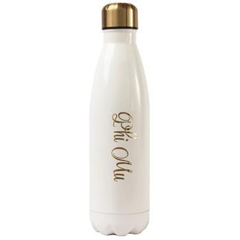 Phi Mu Stainless Steel Shimmer Water Bottle - a3001