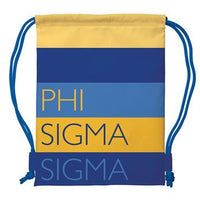 Phi Sigma Sigma Drawstring Backpack - a1009