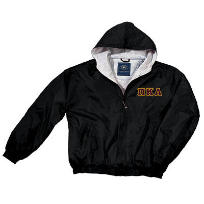 Pi Kappa Alpha Greek Fleece Lined Full Zip Jacket w/ Hood - Charles River 9921 - TWILL