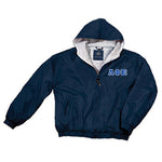 Lambda Phi Epsilon Greek Fleece Lined Full Zip Jacket w/ Hood - Charles River 9921 - TWILL
