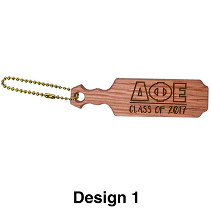 Greek Small Straight Keychain - M300S-Oak - LZR