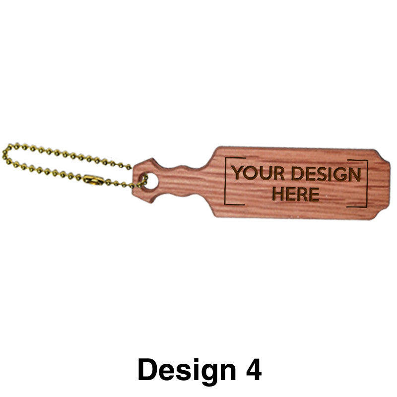 Greek Small Straight Keychain - M300S-Oak - LZR