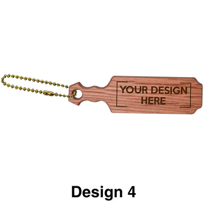 Greek Small Straight Keychain - M300S-Oak - LZR