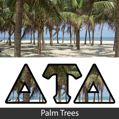 Sorority Bid Day Package -  Panoramic Pattern Printed Tee and Paddle Keychain - Jerzees 21MR - SUB