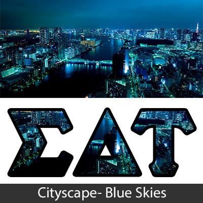 Sorority Bid Day Package -  Panoramic Pattern Printed Tee and Paddle Keychain - Jerzees 21MR - SUB