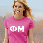 Phi Mu Ladies' Softstyle Printed T-Shirt - Gildan 6400L - CAD