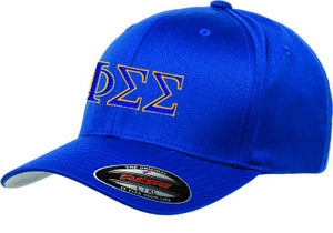 Phi Sigma Sigma Flexfit Fitted Hat, 2-Color Greek Letters - 6277 - EMB