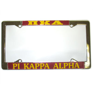 Pi Kappa Alpha License Plate Frame - Rah Rah Co. rrc