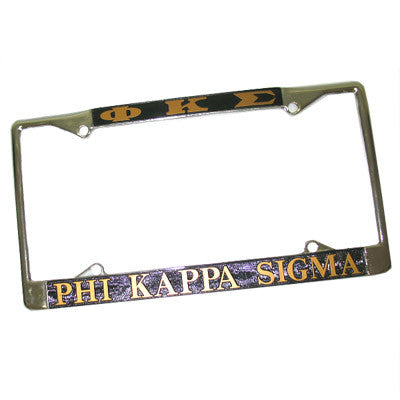 Phi Kappa Sigma License Plate Frame - Rah Rah Co. rrc