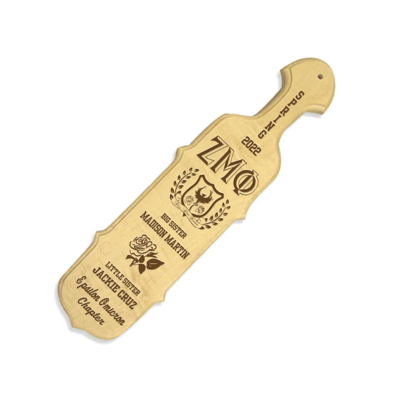 Zeta Mu Phi Pointed Branded Paddle - 510-O - LZR