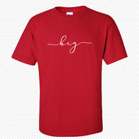 Sorority Big & Lil Sis Cursive Script T-shirt - Gildan G500 - CAD