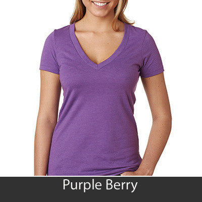 Delta Delta Delta Deep V Sorority Printed Tee - Next Level 6640 - CAD