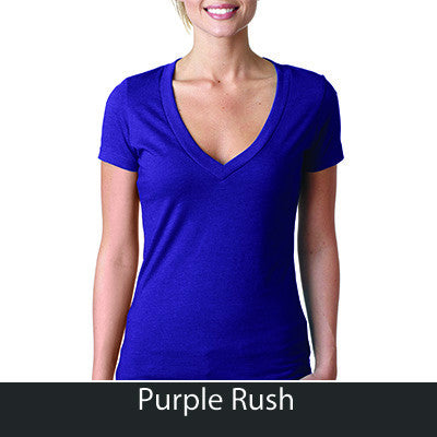 Phi Sigma Sigma Deep V Sorority Printed Tee - Next Level 6640 - CAD