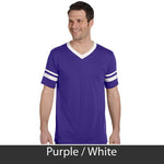 Theta Chi V-Neck Jersey with Striped Sleeves - 360 - TWILL