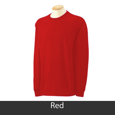 I Love Chi Omega Printed Longsleeve - Gildan 2400 - CAD