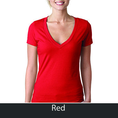 Zeta Sigma Chi Deep V Sorority Printed Tee - Next Level 6640 - CAD