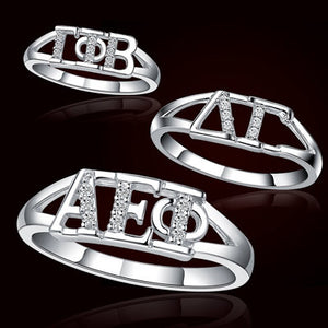 Sorority Ring with Stones - GSTC-R001
