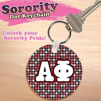 Alpha Phi Dot Keychain - UN4411