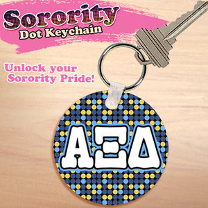 Alpha Xi Delta Dot Keychain - UN4411