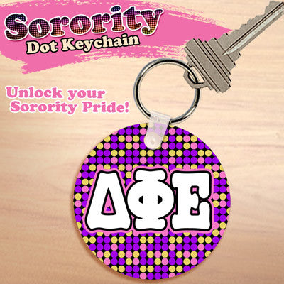 Delta Phi Epsilon Dot Keychain - UN4411
