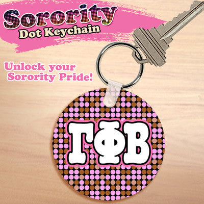 Gamma Phi Beta Dot Keychain - UN4411