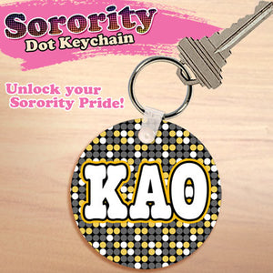 Kappa Alpha Theta Dot Keychain - UN4411