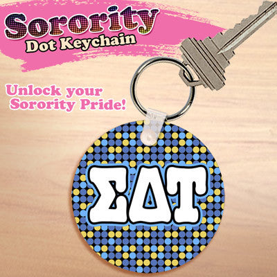 Sigma Delta Tau Dot Keychain - UN4411