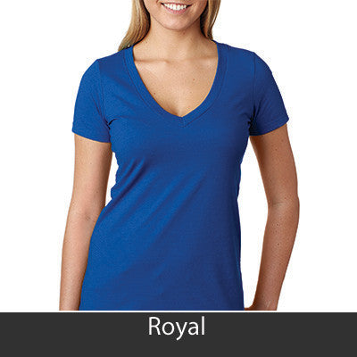 Zeta Sigma Chi Deep V Sorority Printed Tee - Next Level 6640 - CAD