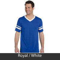 Phi Beta Sigma Striped Tee with Twill Letters - Augusta 360 - TWILL