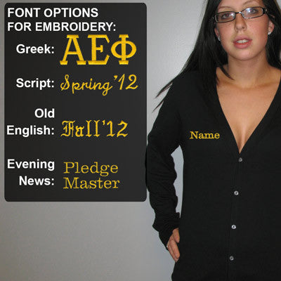 Additional Embroidery, Right Chest