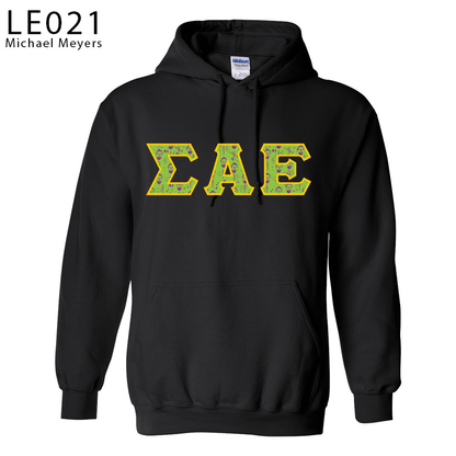 Greek Halloween Lettered Hooded Sweatshirt - G18500 - DIG