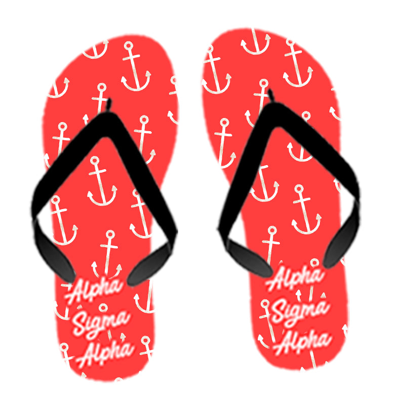 Custom Sorority Anchor Flip Flops - SBL100 - SUB