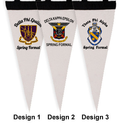 Custom Greek Pennant Formal Favor with Crests - SBL050 - SUB