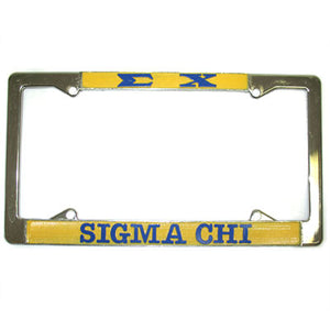 Sigma Chi License Plate Frame - Rah Rah Co. rrc