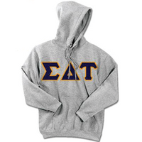 Sigma Delta Tau Standards Hooded Sweatshirt - $25.99 Gildan 18500 - TWILL