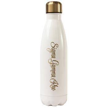 Sigma Gamma Rho Stainless Steel Shimmer Water Bottle - a3001