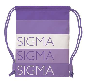 Sigma Sigma Sigma Drawstring Backpack - a1009