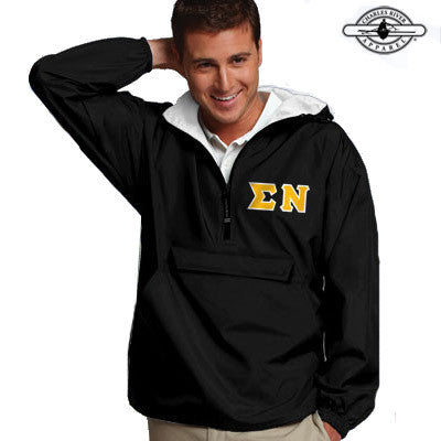 Sigma Nu Pullover Jacket - Charles River 9905 - TWILL