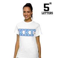 Sorority Printed Tee with 5-Inch Letters - Jerzees 21MR - SUB