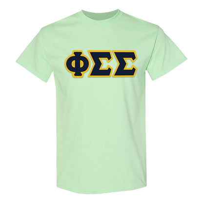 Greek Lettered T-Shirt, [FREE Patterns + Borders]