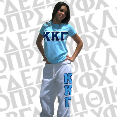 Sorority Ladies Tee and Sweatpants, Package Deal - TWILL