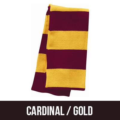 Greek Fraternity Rugby-striped Knit Scarf - Sportsman SP02 - EMB